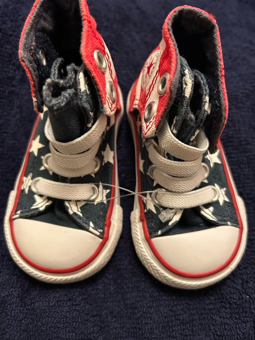 Converse Kids High-Top Sneakers - Navy, Red, White